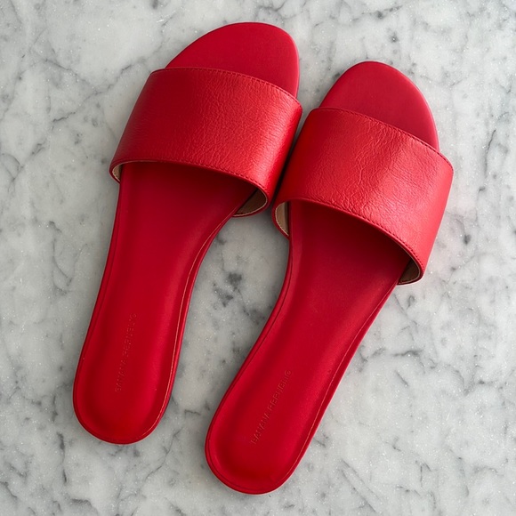 Banana Republic Shoes - Banana Republic red leather slide sandals